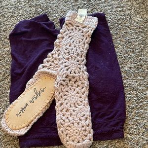 Free people knit slipper socks